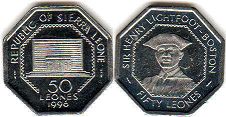 монета Сьерра-Леоне 50 леоне 1996