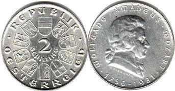 монета Австрия 2 шиллинга 1931