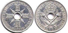 монета Новая Гвинея шиллинг 1935
