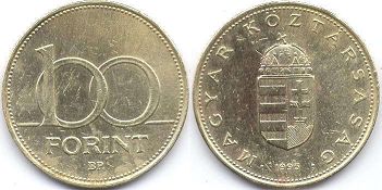 монета Венгрия 100 форинтов 1995