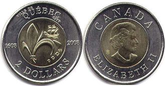 монета Канада 2 доллара 2008