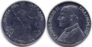 монета Ватикан 50 лир 1979
