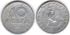 монета Венгрия 10 филлеров 1959